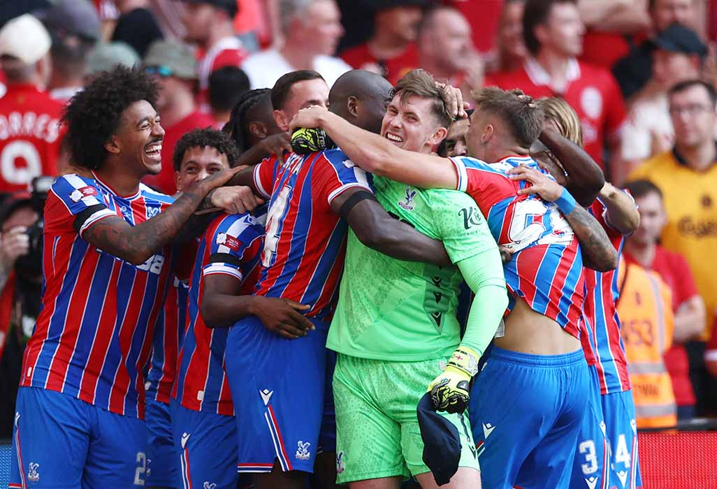image Crystal Palace beat Liverpool on penalties to win Community Shield