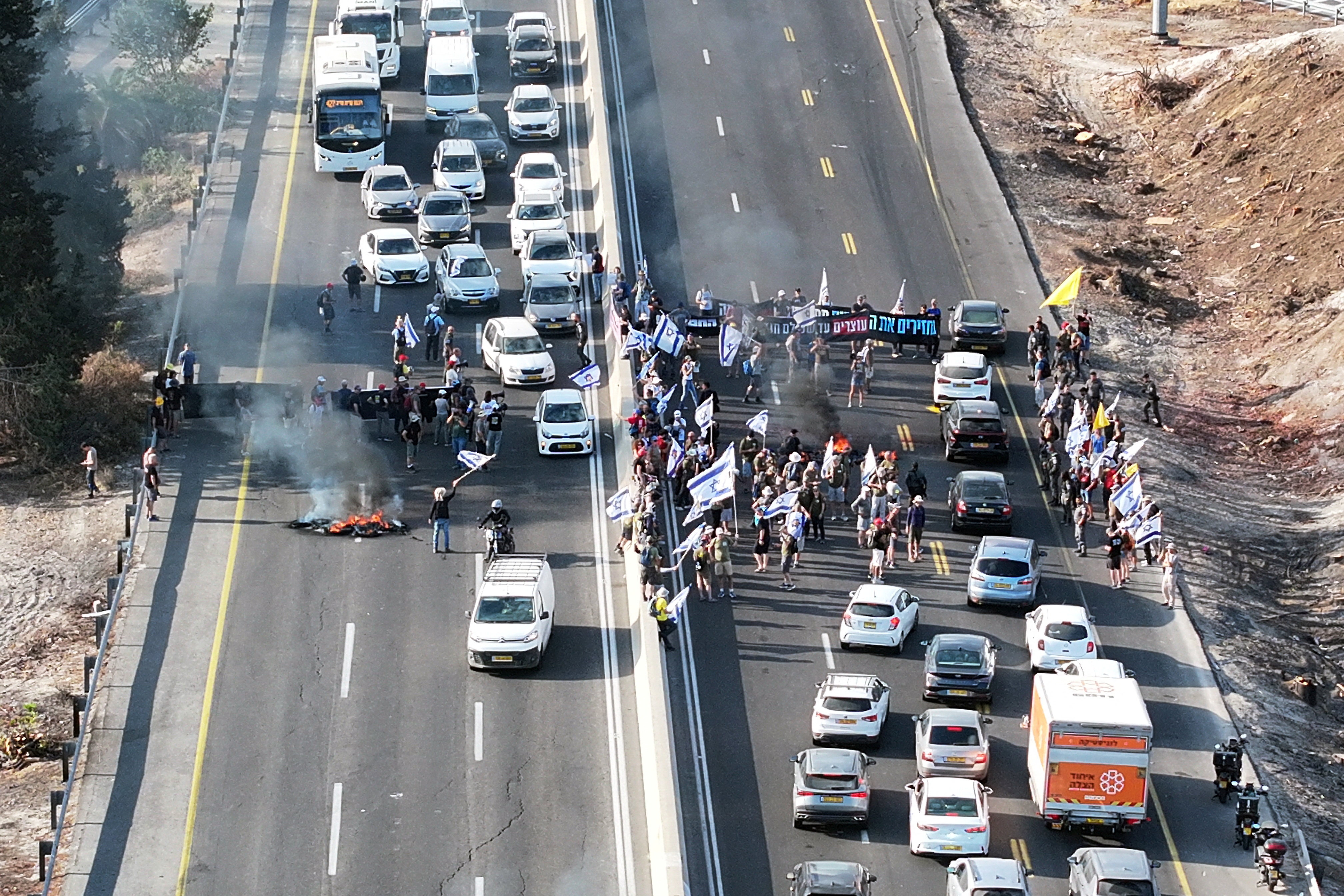 image Israelis stage nationwide protests to demand end to Gaza war and release of hostages